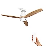 Mellerware - Ventilador de Techo con Mando a Distancia Brizy Bright | 45 W | 6 Velocidades |...