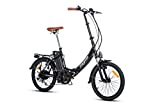 Moma Bikes Bicicleta Electrica Plegable Urbana EBIKE-20.2, Aluminio, SHIMANO 7V, Batería Litio...