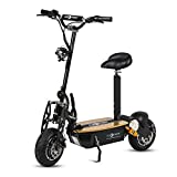 Patinete, Scooter tipo moto Eléctrico dos ruedas, Plegable, Color Negro, Motor 1600W,...