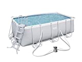 BESTWAY 56456 - Piscina Desmontable Tubular Power Steel, Depuradora de cartucho de 2.006...