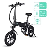 FIIDO D1 Bicicleta Eléctrica Urbana, 250W 7.8Ah/10.4Ah Ebike Plegable con Led Luz Bicicleta...