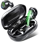 Auriculares Inalámbricos, Auriculares Bluetooth con Micrófono, IPX7 Impermeables, Cascos...
